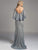 Lara Dresses - Embellished Shawl Sheath Evening Gown 33234, Gray