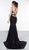 Colors Dress - 2100 Fully Sequined Scoop Trumpet Dress In Black