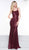Colors Dress - 2100 Fully Sequined Scoop Trumpet Dress In Red