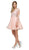 Dancing Queen - 2101 Quarter Sleeve Appliqued Cocktail Dress