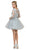Dancing Queen - 2101 Quarter Sleeve Appliqued Cocktail Dress