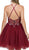 Beaded Halter Cocktail Dress - ADASA