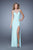 La Femme - 21020 Jersey Illusion Bateau Sheath Dress In Green