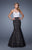 La Femme - Prom Dress 21027 in White and Black