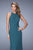 La Femme - 21038 Sleeveless Twisted Sheath Gown in Green