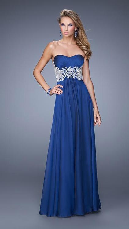 LA FEMME - 21040 PROM DRESS in Blue