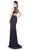 Mac Duggal - Ornate Illusion Paneled Evening Dress 2104L In Black