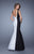 La Femme - Prom Dress 21052 in Black and White
