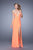 La Femme - 21071 Embellished Sweetheart Sheath Dress in Orange