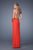 La Femme - 21071 Embellished Sweetheart Sheath Dress in Orange