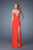 La Femme - 21071 Embellished Sweetheart Sheath Dress in Orange