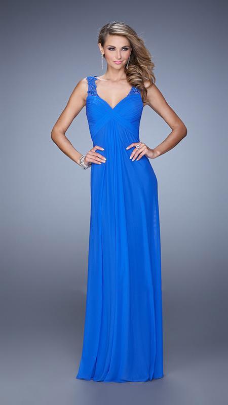 La Femme - Prom Dress 21084 in Electric Blue
