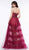 Colors Dress - 2108 Beaded Sweetheart Sheer Ballgown In Red