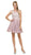 Dancing Queen - 2109 Embellished Illusion Jewel Cocktail Dress