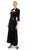 Daymor Couture - 2006 Brooch Accent Sleeveless Long Gown with Bolero