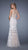 La Femme - 21105 V-Neck Lace Mermaid Evening Gown In White and Neutral