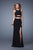 La Femme - 21106 Jersey Halter Sheath Dress In Black