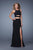 La Femme - 21106 Jersey Halter Sheath Dress In Black