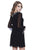 Shail K - 21114 Beaded Tulle A-line Cocktail Dress in Black