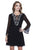 Shail K - 21114 Beaded Tulle A-line Cocktail Dress in Black