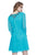Shail K - 21114 Beaded Tulle A-line Cocktail Dress in Blue and Green