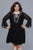 Shail K - 21114 Beaded Tulle A-line Cocktail Dress in Black