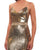 Cassandra Stone - 2112A Fully Sequined V-neck Trumpet Dress In Gold
