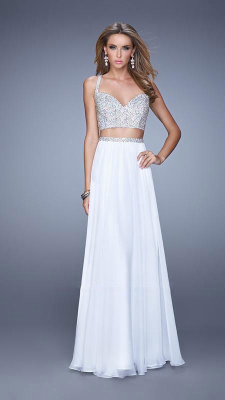 La Femme - 21135 Prom Dress in White