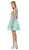 Dancing Queen - 2115 Sleeveless Embellished V-neck Cocktail Dress In green