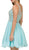 Dancing Queen - 2115 Sleeveless Embellished V-neck Cocktail Dress In green