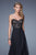 La Femme - 21153 Strapless A Line Chiffon Gown In Black