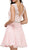 Beaded Lace Illusion Bateau Cocktail Dress - ADASA