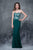 Nina Canacci - 2117 Embroidered Illusion Corset Gown In Green