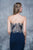 Nina Canacci - 2117 Embroidered Illusion Corset Gown In Blue