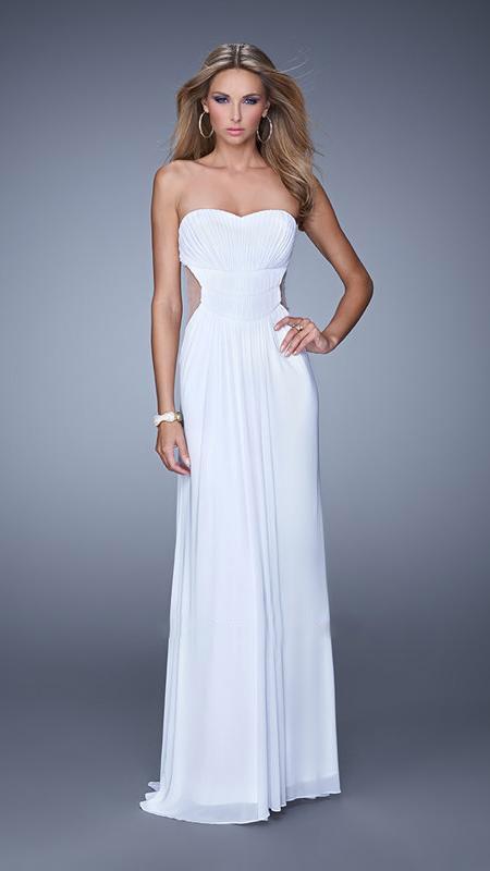 La Femme - Prom Dress 21184, White