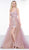 Colors Dress - 2119 Two Piece Sequined Sheath Dress With Overskirt In Pink