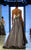 MNM Couture - 2119 Embellished Illusion Jewel A-line Dress In Silver