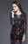 Shail K - 21204 Multi-Color Sequined Long Sleeves Dress In Black and Multi-Color