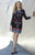 Shail K - 21204 Multi-Color Sequined Long Sleeves Dress In Black and Multi-Color