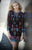 Shail K - 21204 Multi-Color Sequined Long Sleeves Dress In Black and Multi-Color