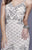 Shail K - 21208 Beaded V Neck Cocktail Dress In Pink