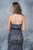 Nina Canacci - 2120 Embroidered Sweetheart Sheath Dress In Blue and Neutral