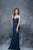 Nina Canacci - 2120 Embroidered Sweetheart Sheath Dress In Blue