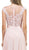 Dancing Queen - 2121 Sheer Floral A Line Evening Gown In Pink
