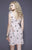 Shail K - 21210 Embellished Scoop Floral Dress In Pink