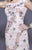 Shail K - 21210 Embellished Scoop Floral Dress In Pink
