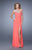 La Femme - Prom Dress 21219 in Pink and Orange