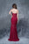Nina Canacci - 2121 Strapless Corset Illusion Lace Gown In Red