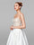 Clarisse - 600157 Beaded Sweetheart Satin A-line Gown In White and Neutral