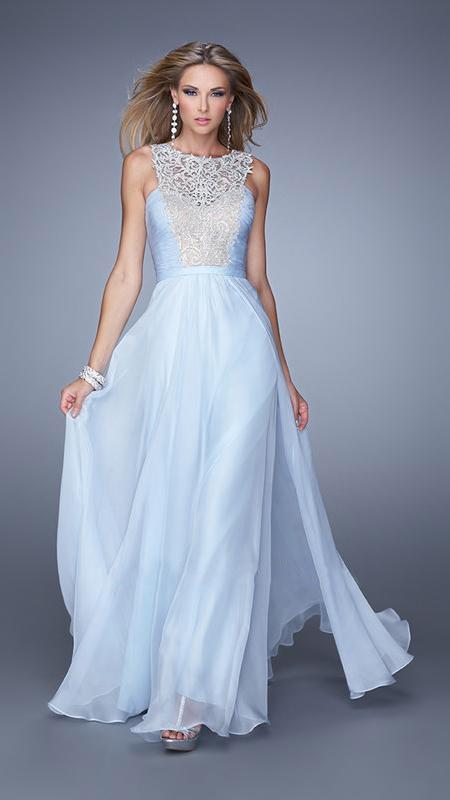 La Femme - Prom Dress 21222, Powder Blue